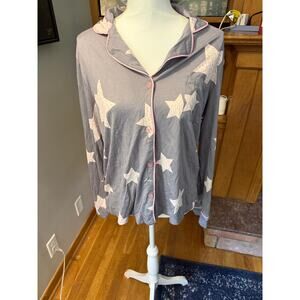 NWT PJ Salvage Star Cheetah Pajama Top Sz. M